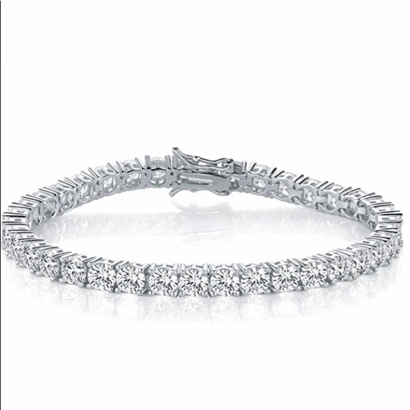 18k 30ct Tennis Bracelet - Picture 3 of 14